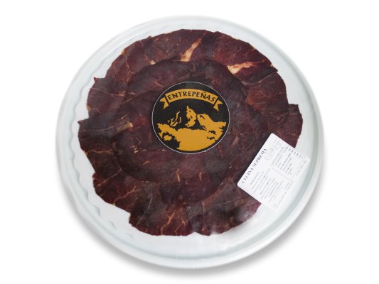 Sliced beef cecina de León - jerky